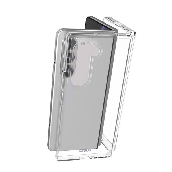 SBS TECOVSAZFOLD6T custodia per cellulare 16 cm (6.3") Custodia flip a libro Trasparente
