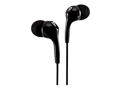 V7 Auricolari Stereo, Leggeri, Isolamento Acustico Intrauricolare, 3,5 Mm, Nero