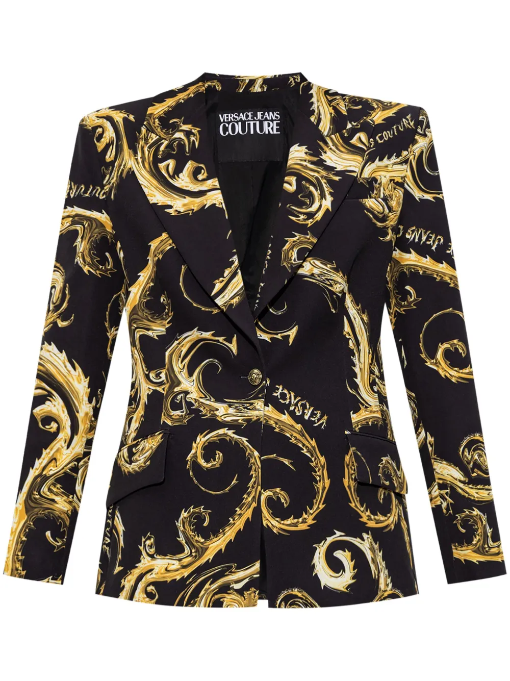 Versace Jeans Couture Barocco-print blazer - Nero