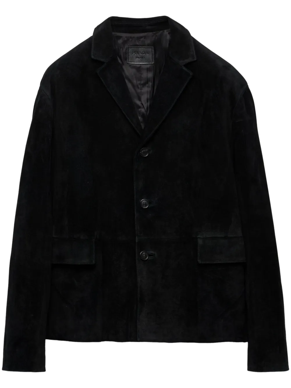 Prada suede blazer - Nero