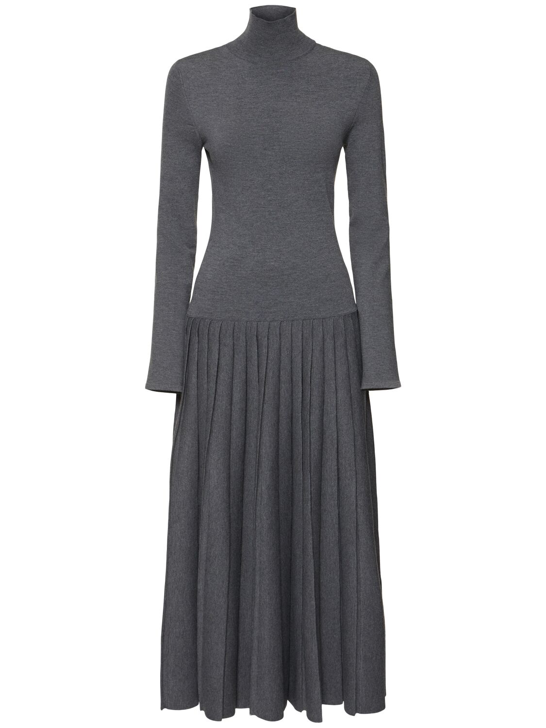 Vestito Lungo Lisette In Maglia Di Misto Lana