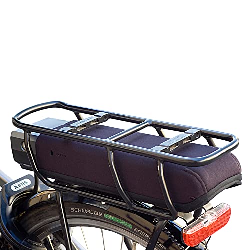 Fahrer Akku Cover Shimano Gepäckträger, Driver Batteria Unisex Adulto, Nero, Taglia Unica