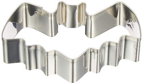 Stampini Per Biscotti A Forma Di Pipistrello, Argento, Acciaio Inossidabile, Silver, 8 Cm