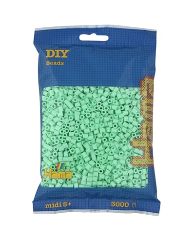 Hama- Perline Misura Media, 201-98, Colore: Verde