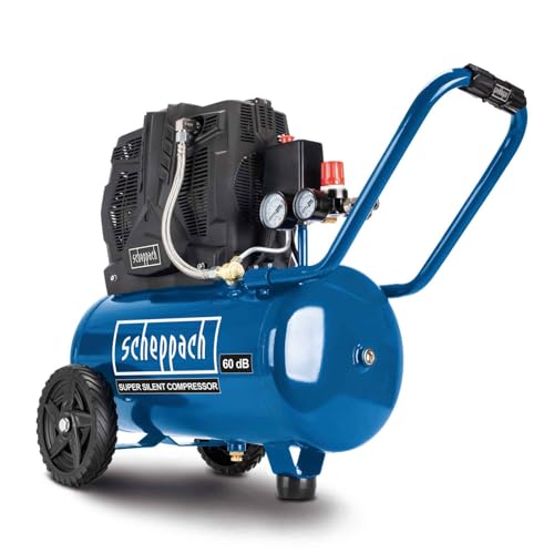 Scheppach Compressore Silenzioso Hc25Si 230 V 50 Hz 1100 W - 24 L - 8 Bar Marca
