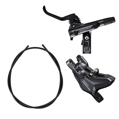 Shimano Deore Br-M6100/Bl-M6100 Deore Bled Leva Freno/Post Mount 2 Pinza Per Pentola Posteriore Sinistra, M6100Lr, Nero