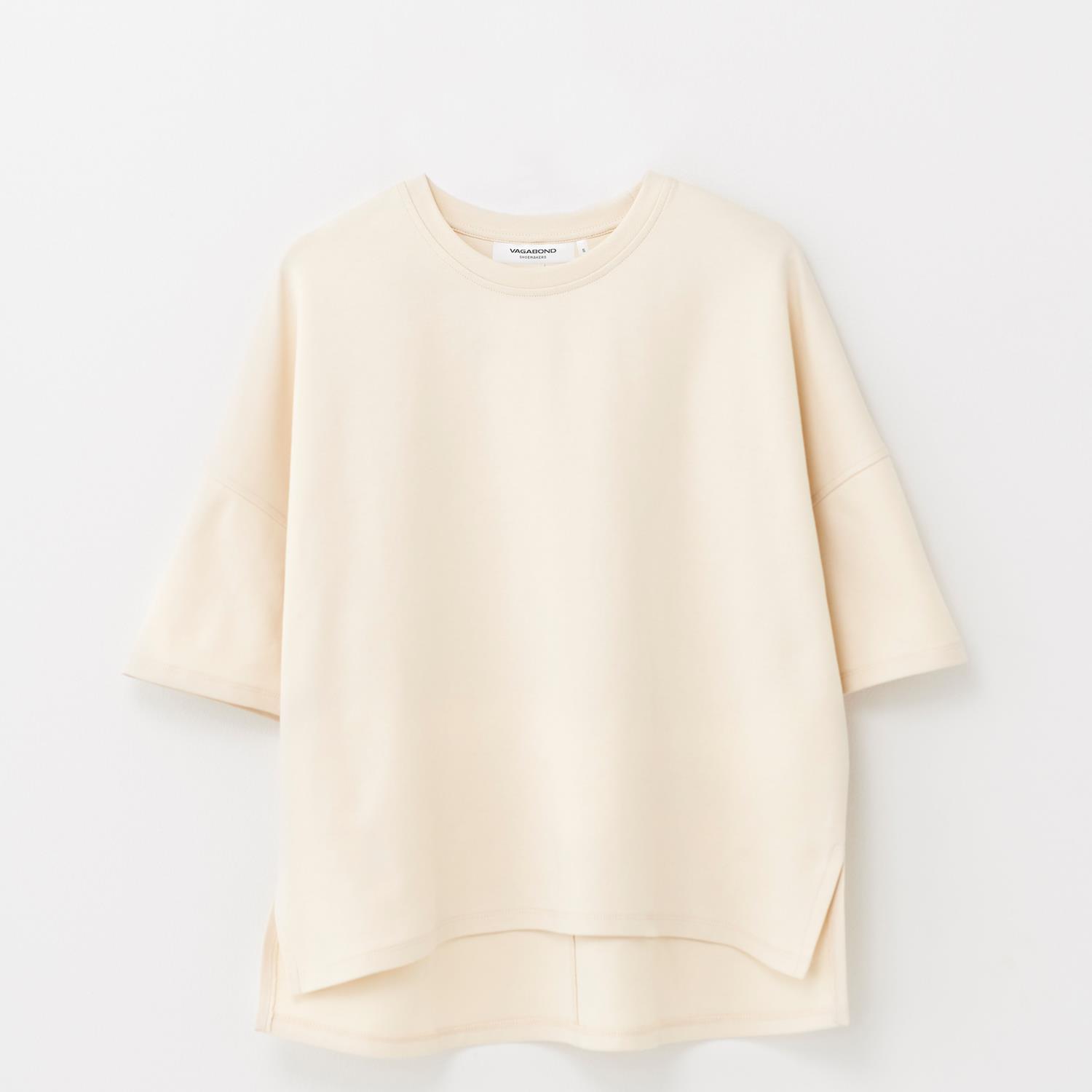 Vagabond Boxy T-shirt W - Donna Off White Tessuto