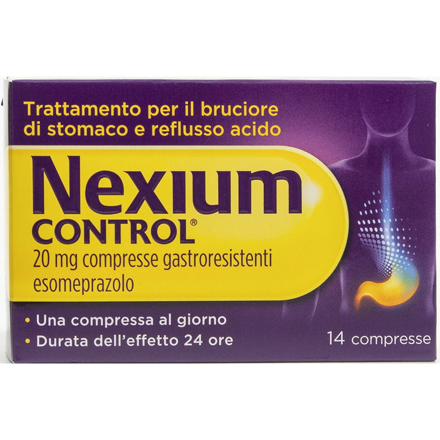 Nexium Control Antiacido Per Bruciore Di Stomaco E Reflusso Esomeprazolo 14 Compresse
