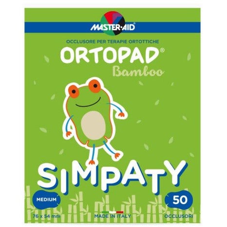 Ortopad Simpaty Cerotto Oculare Medium 5.4x7.6cm 50 Pezzi