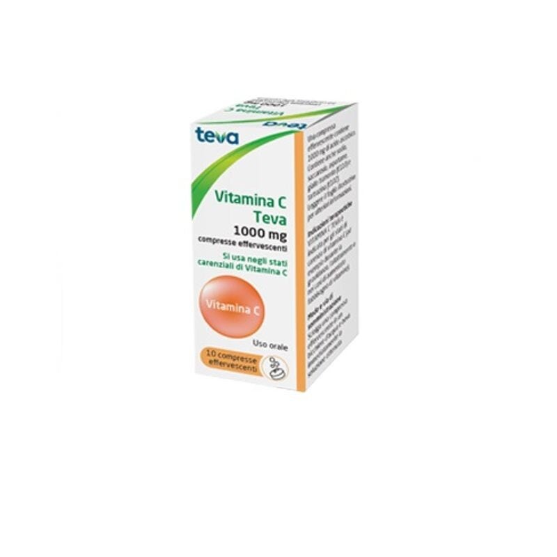 Teva Vitamina C 1000 mg 10 Compresse Effervescenti
