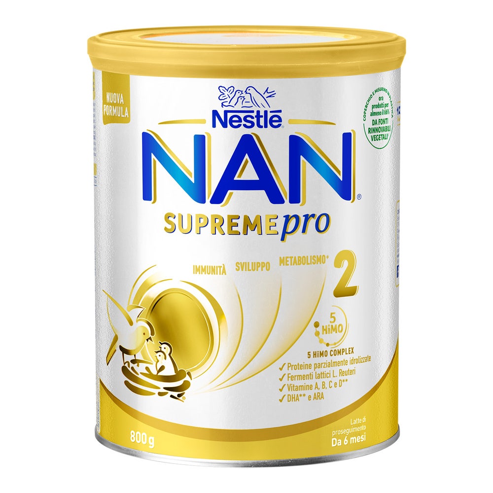 Nestlé Nan Supremepro 2 Latte Di Proseguimento in Polvere Da 6 Mesi Latta 800g