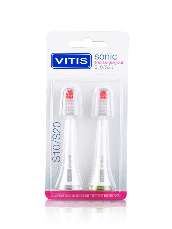 Vitis Testina Di Ricambio Gingival Per Spazzolino Elettrico Sonic S10/S20 Colore Assortito