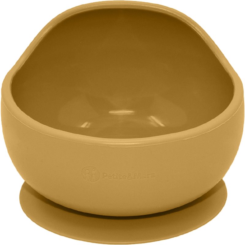 Petite&Mars Take&Match Silicone Bowl Miska Z Przyssawką Intense Ochre 6 M+ 360 Ml