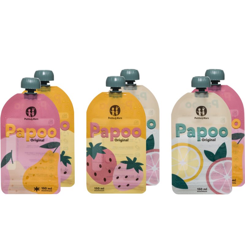 Petite&Mars Papoo Saszetki Na Pokarm 6X150 Ml