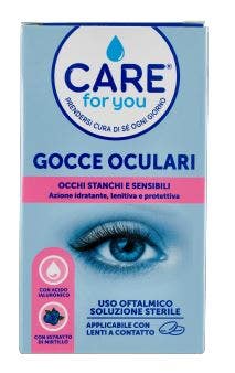 Tavola Gocce Oculari Occhi Stanchi Care For You 10 Pezzi Monodose Da 0,5ml