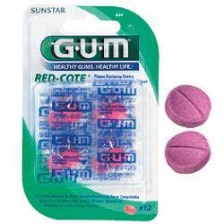 Gum Red-Cote Rivelatore Placca 12 Pastiglie