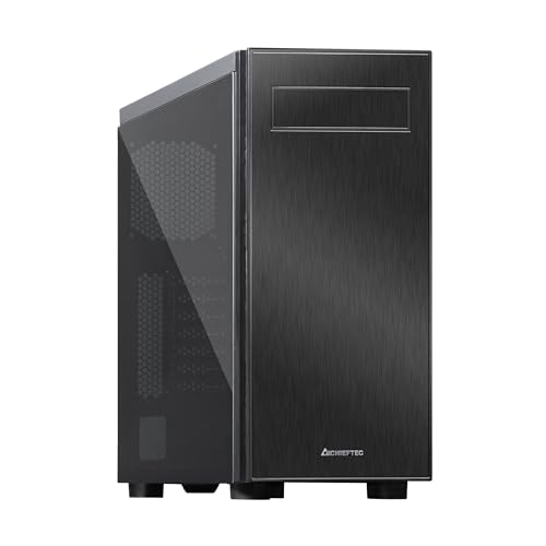 Chieftec Caja Pc Atx 02B-Op Hawk Chieftronic Glass Black, Hawk Series, Gaming, Glass Side