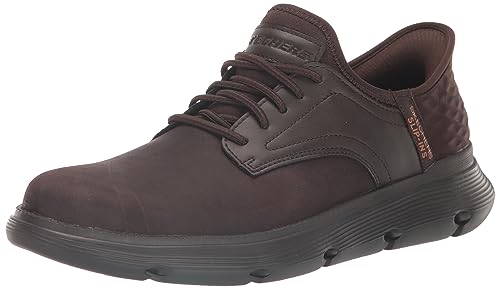 Skechers Garza, Scarpe Da Ginnastica Casual Uomo, Cioccolato, 45 Eu