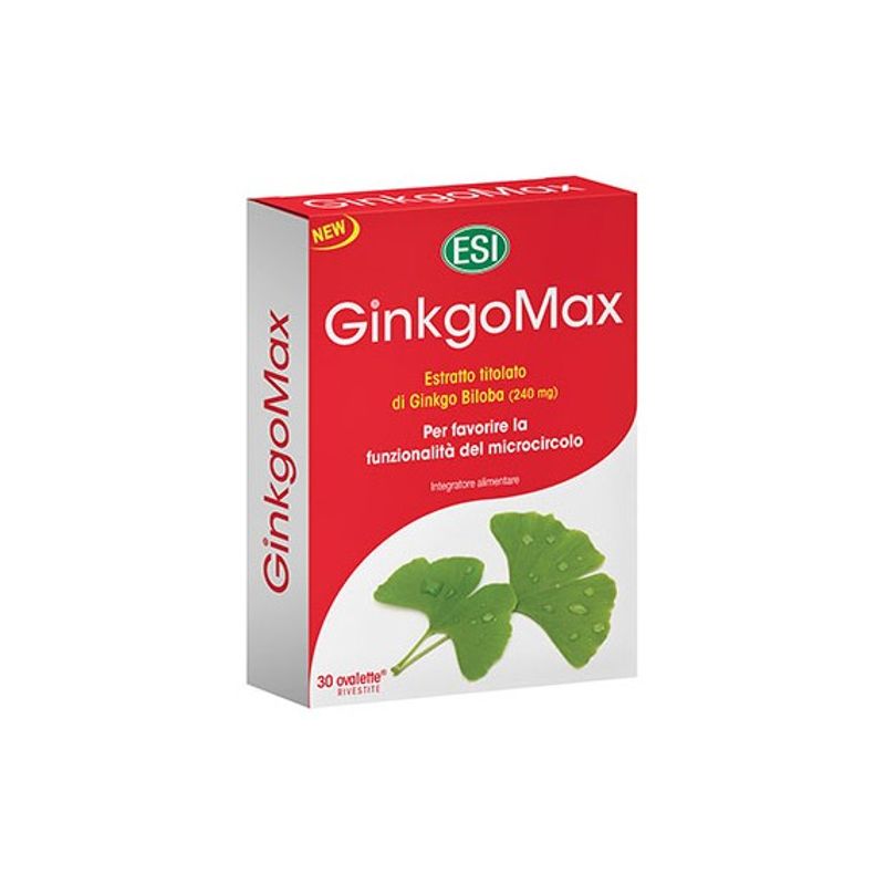 Ginkgo Max integratore alimentare di Ginkgo Biloba 30 ovalette
