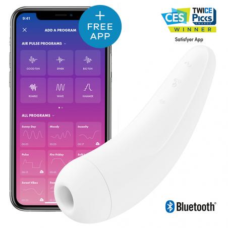 Satisfyer Stimulateur Satisfyer Curvy 2+ Blanc
