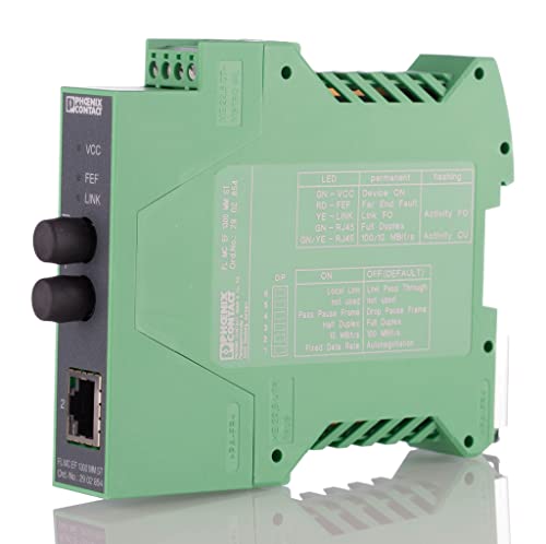 Phoenix Fl-Mc Ef1300 Mm St – Convertitore Fibra Ottiche Fl-Mc Ef1300 Mm St 18 – 30 V Corrente Continua