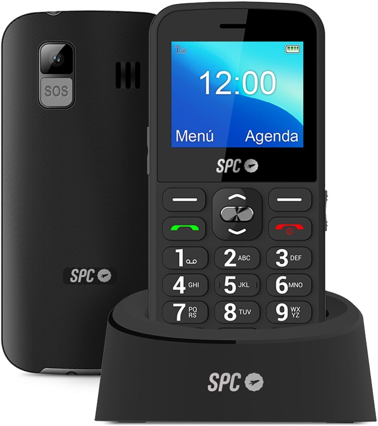 SPC Telefono Movil para Personas Mayores - Teclas y Numeros Grandes - Boton SOS