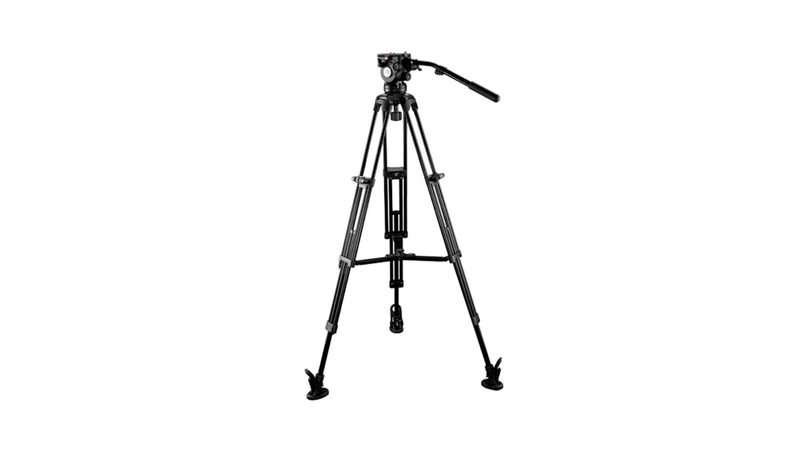 Kit treppiede video e testa fluida E-image EG05A2 per telecamere e fotocamere