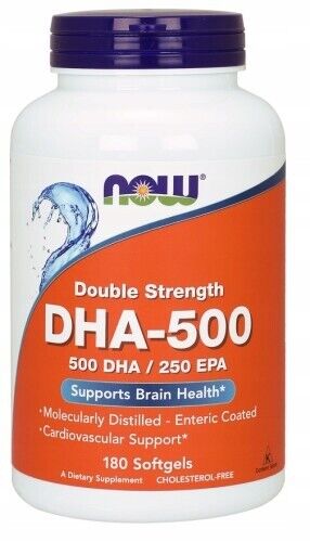 NOW Foods DHA-500 / EPA-250 / 180 capsule / OMEGA-3