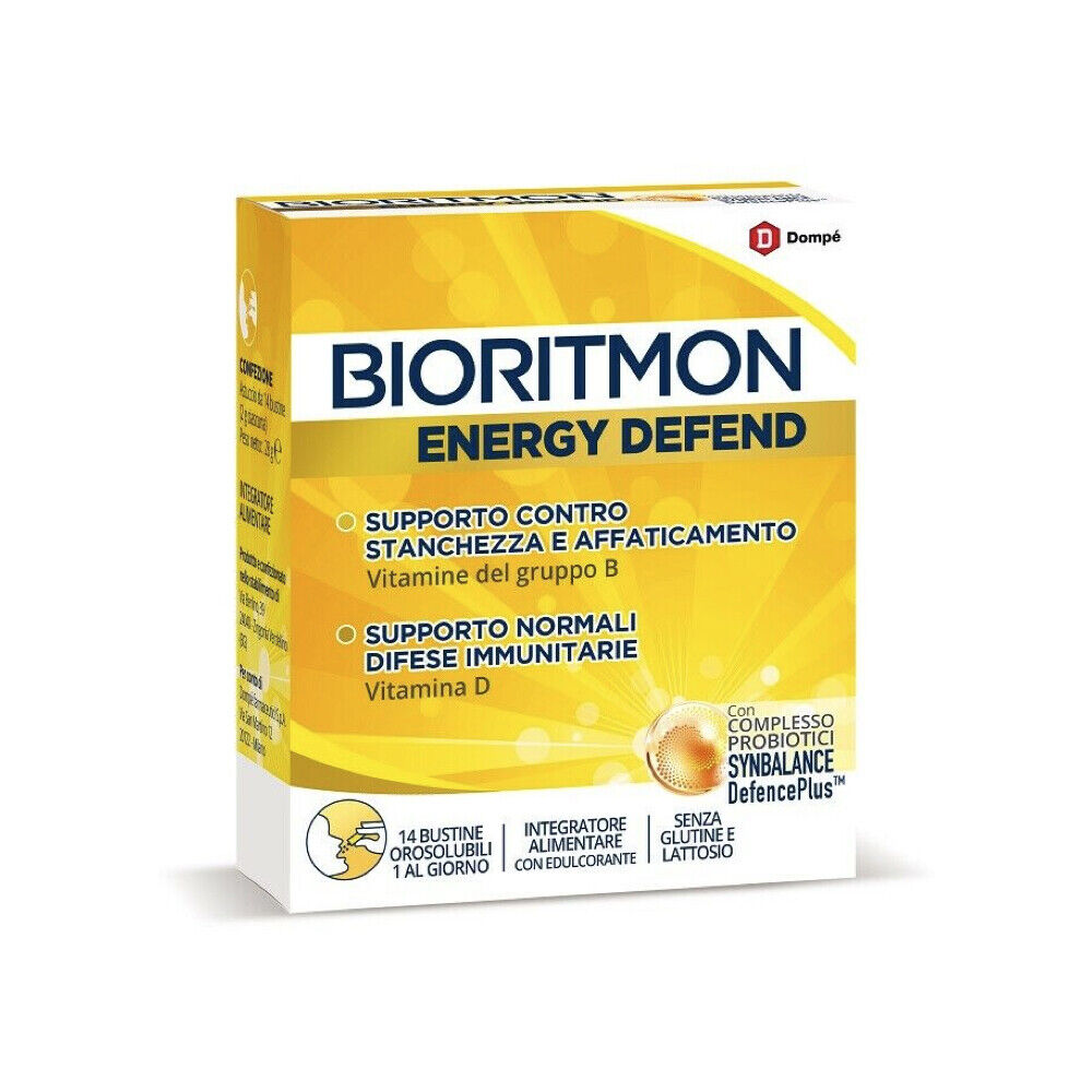 BIORITMON ENERGY DEFEND - 14 BUSTINE OROSOLUBILI PER STANCHEZZA E DIFESE IMMUNIT
