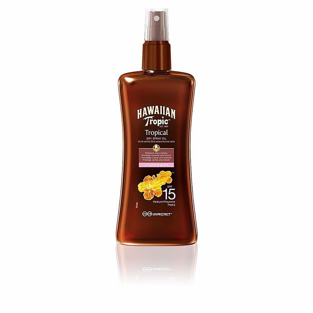 HAWAIIAN TROPIC COCONUT & GUAVA dry oil SPF15 spray 200 ml