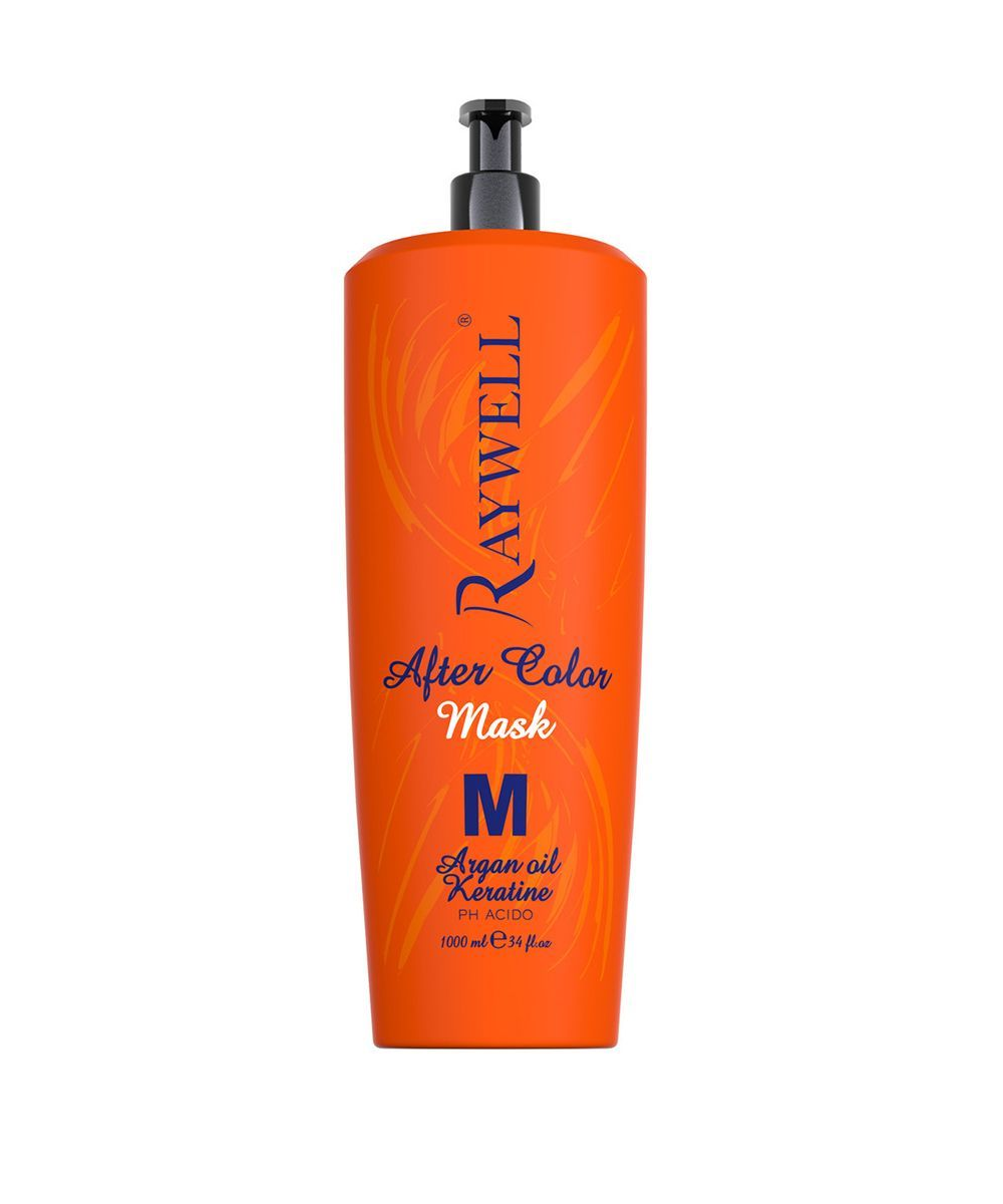 RAYWELL AFTER COLOR MASK M MASCHERA 1000ML CON OLIO DI ARGAN CHERATINA PH ACIDO