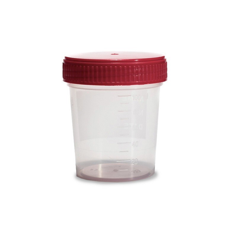 12 CONTENITORI URINE 120 ml STERILE CON TAPPO ERMETICO A VITE - ANALISI URINE
