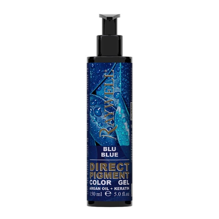 RAYWELL DIRECT PIGMENT COLOR GEL - BLU - OLIO ARGAN+KERATINA - 150ML