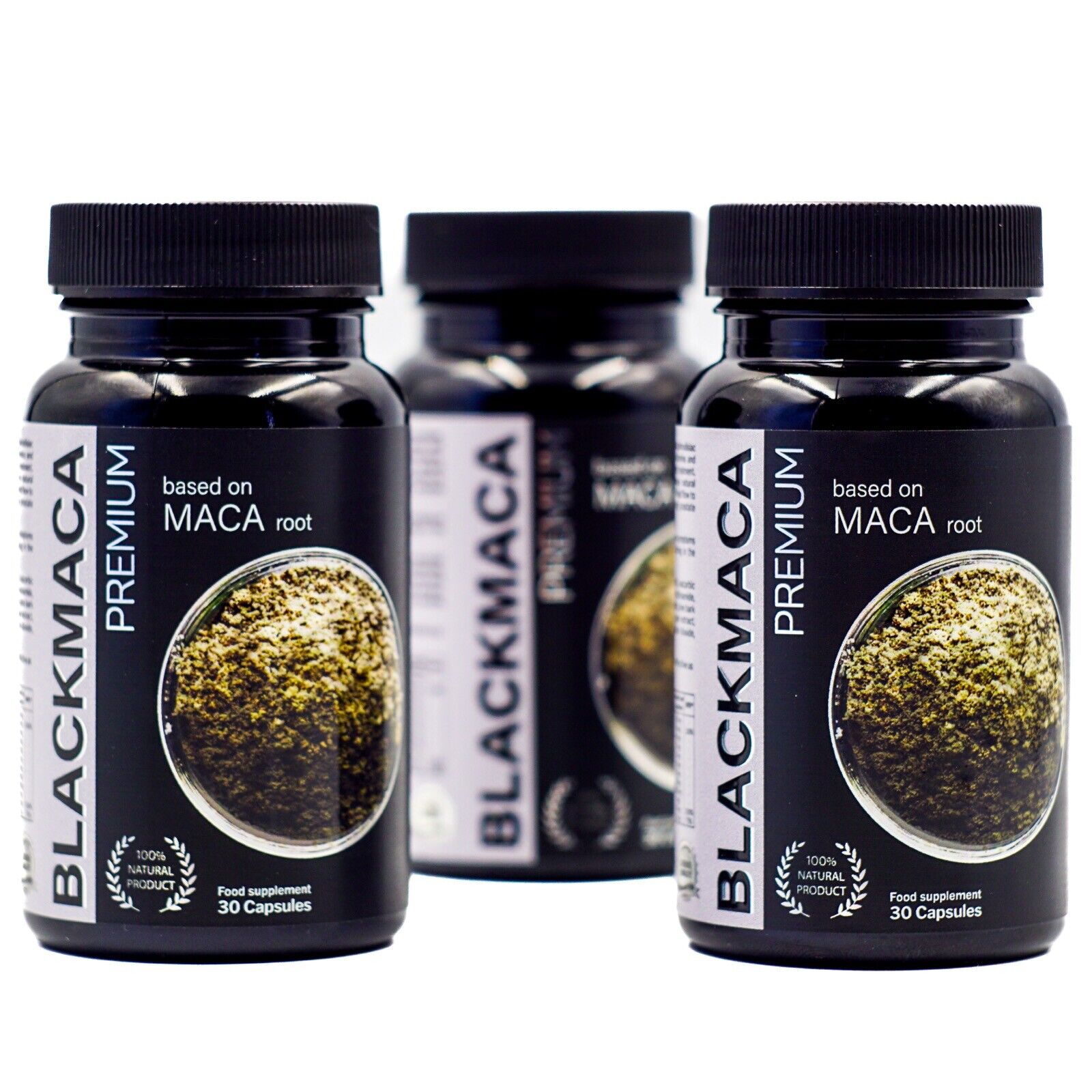 BLACK MACA PREMIUM - Maca Peruviana Nera, Tribulus Terrestris. SET 3x 30 Capsule