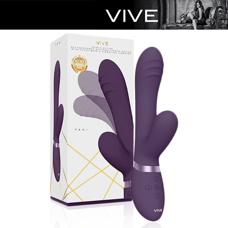 VIVE Tani VIBRATORE che MUOVE punta RABBIT VIBRATOR with finger motion movement