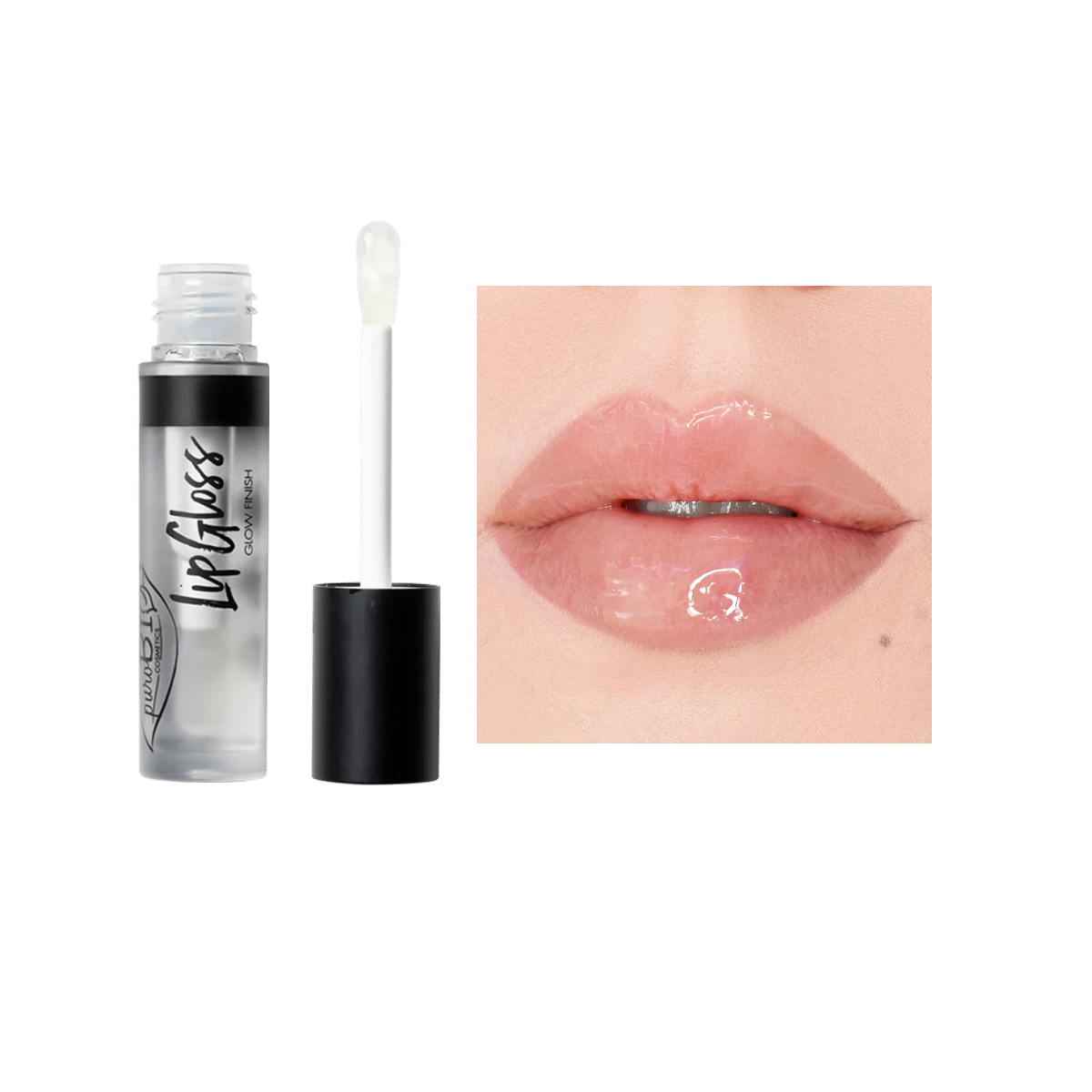 PUROBIO COSMETICS LIP GLOSS 2020 GLOW FINISH N°01 NICKEL TESTED VEGAN OK ORGANIC