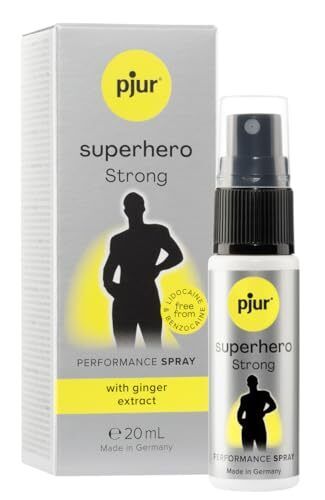 pjur superhero Strong Spray - Spray ritardante altamente concentrato per uomo...