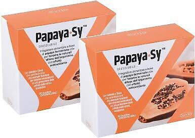 Syrio Papaya Sy Orosolubile Double Pack 2 Confezioi da 20 Bustine