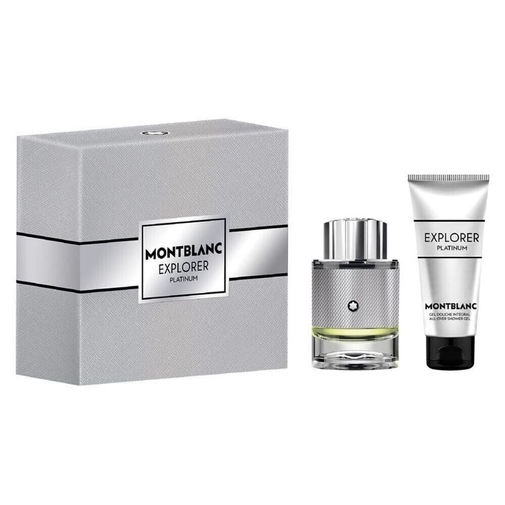 MONT BLANC explorer platinum eau de parfum 60 ml  + SHOWER GEL 300 ml- Cofanetto