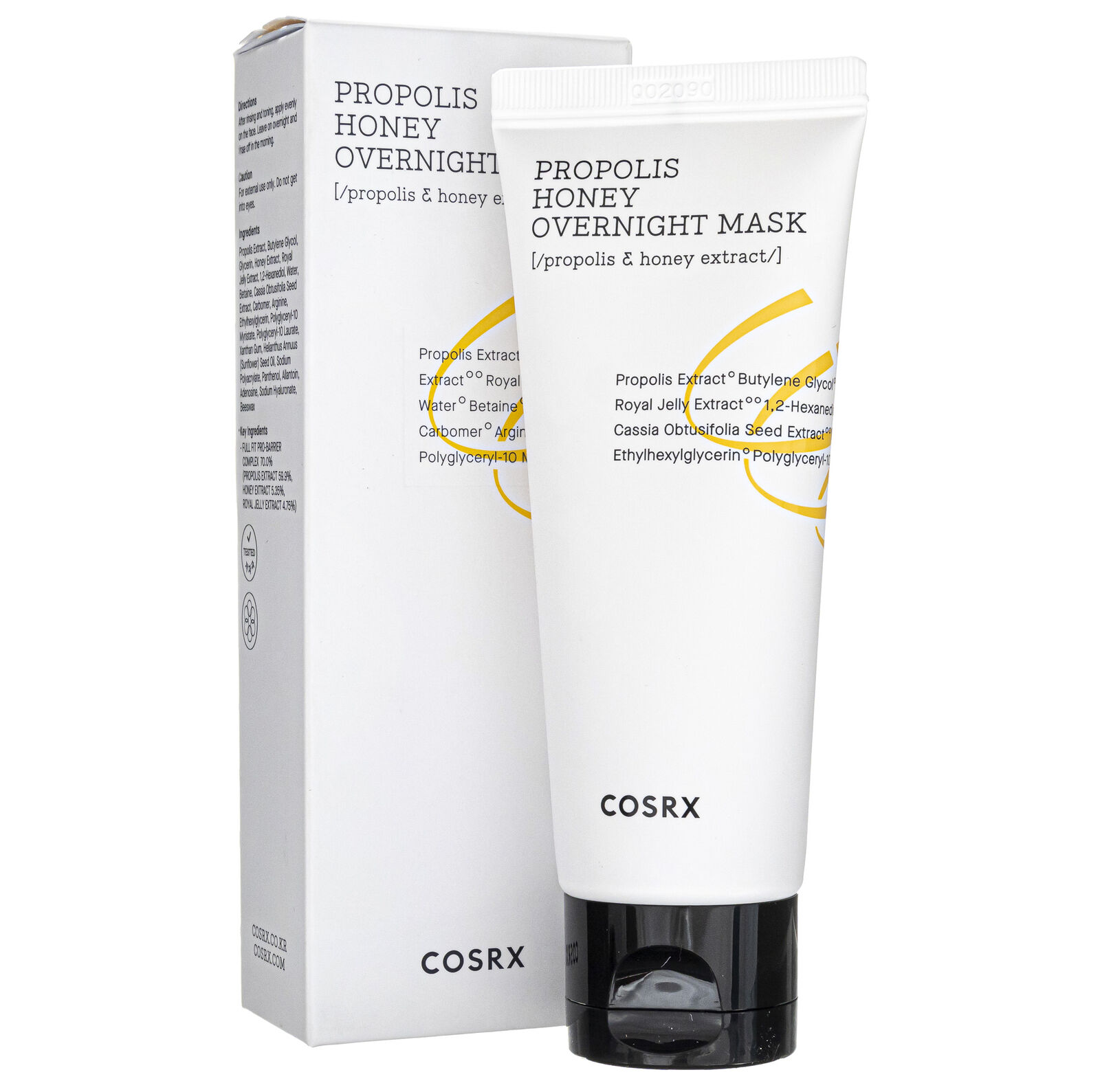 COSRX Full Fit Maschera da notte al miele di propoli, 60 ml