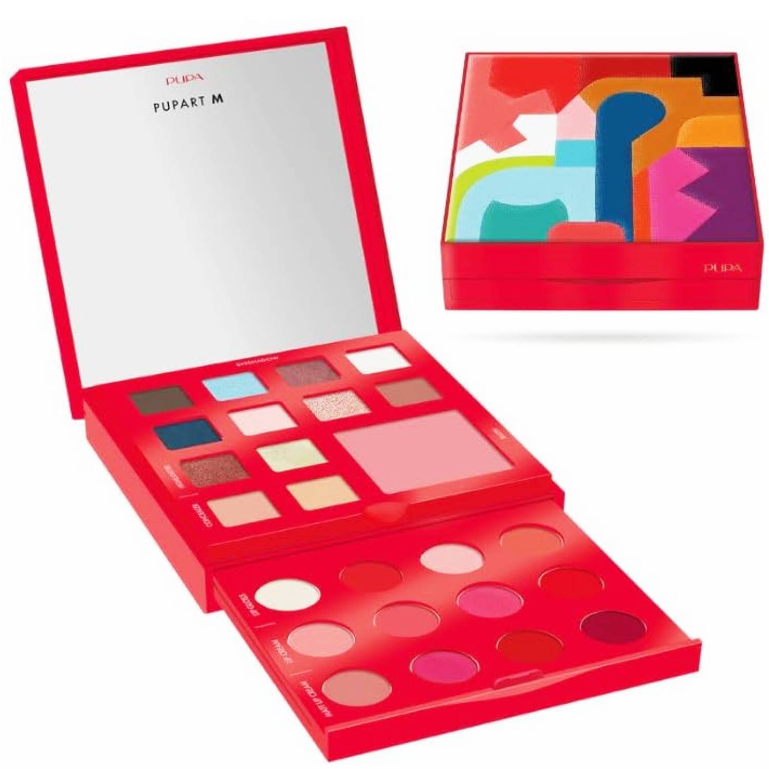 Pupa Palette Per Viso Occhi e Labbra Pupart M Atelier Red 002