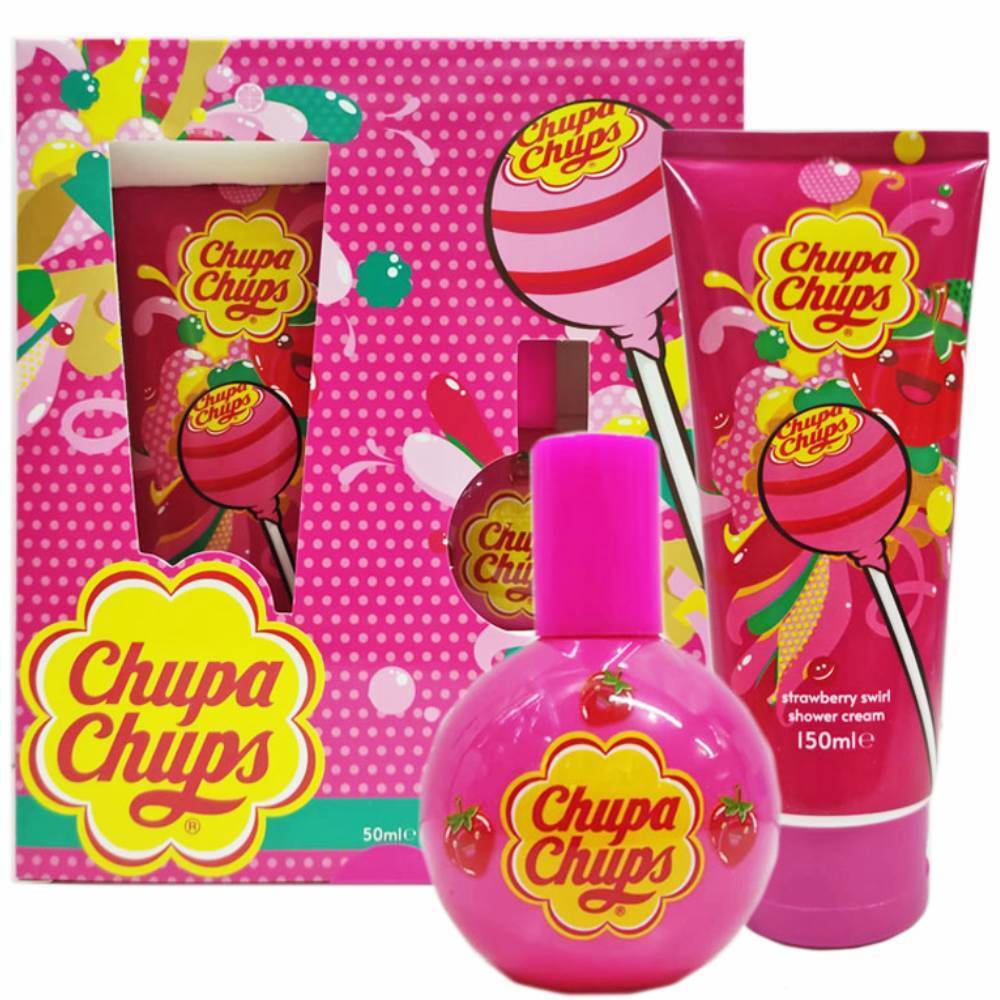 Chupa Chups Confezione Regalo Strawberry Crema Doccia E Profumo