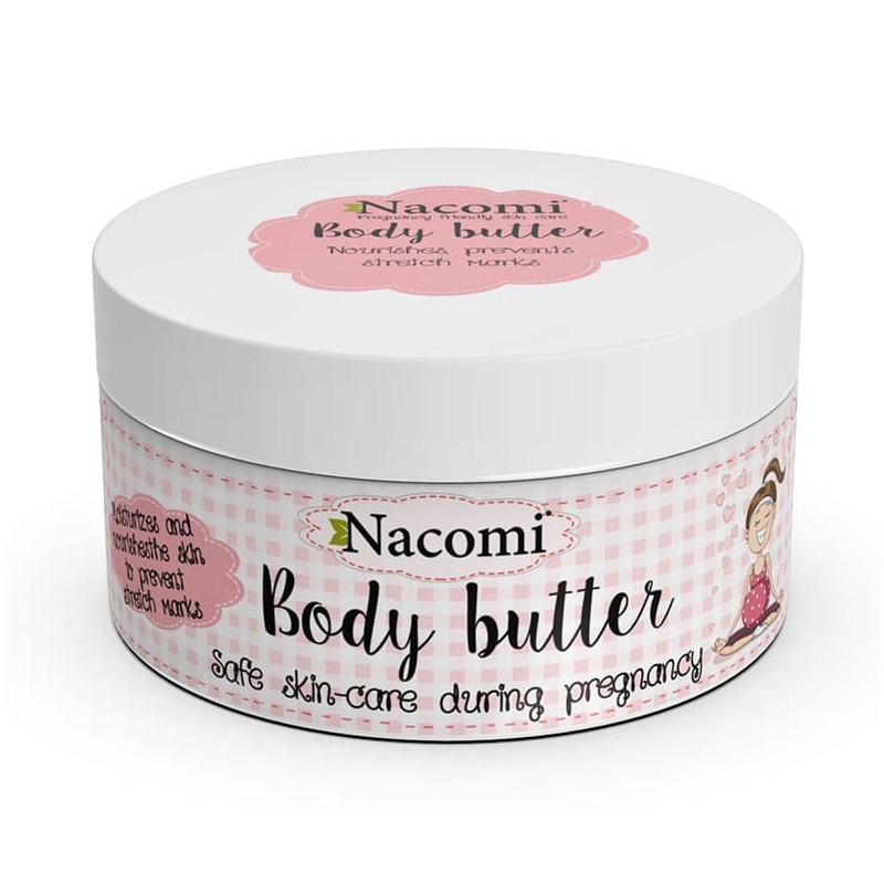 Nacomi Burro corpo rigenerante per donne in gravidanza, 100 ml