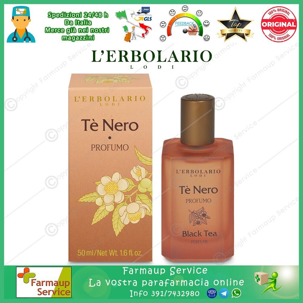 L' Erbolario Tè Nero Beauty Box Terrazza Del Tè Profumo 10 ml Crema Corpo & Mani