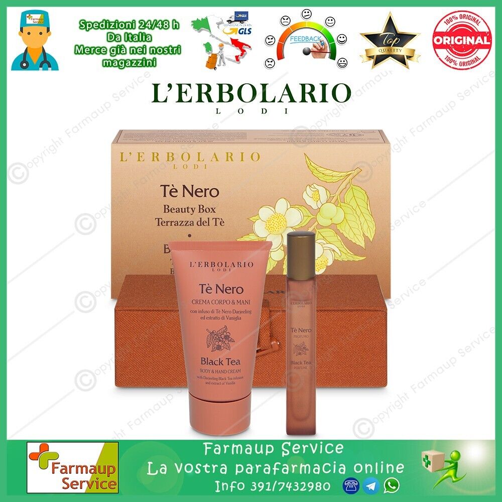 L' Erbolario Tè Kit Valle Del Tè Beauty Box Profumo 75 ml  Crema Corpo & Mani