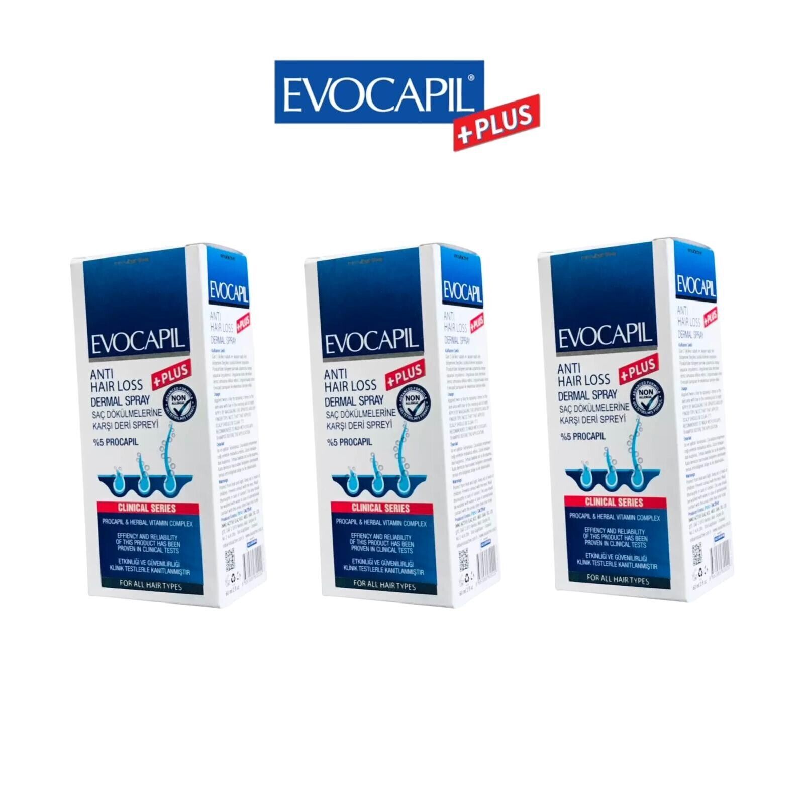 Spray anticaduta Evocapil Plus X3 SPEDIZIONE DALLA SPAGNA