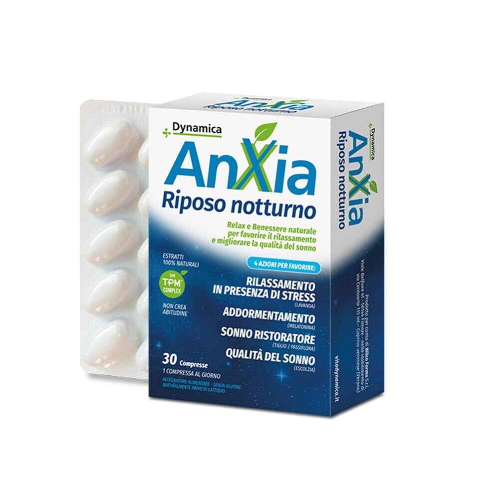 Dynamica Anxia - Riposo Notturno Integratore Alimentare, 30 Compresse