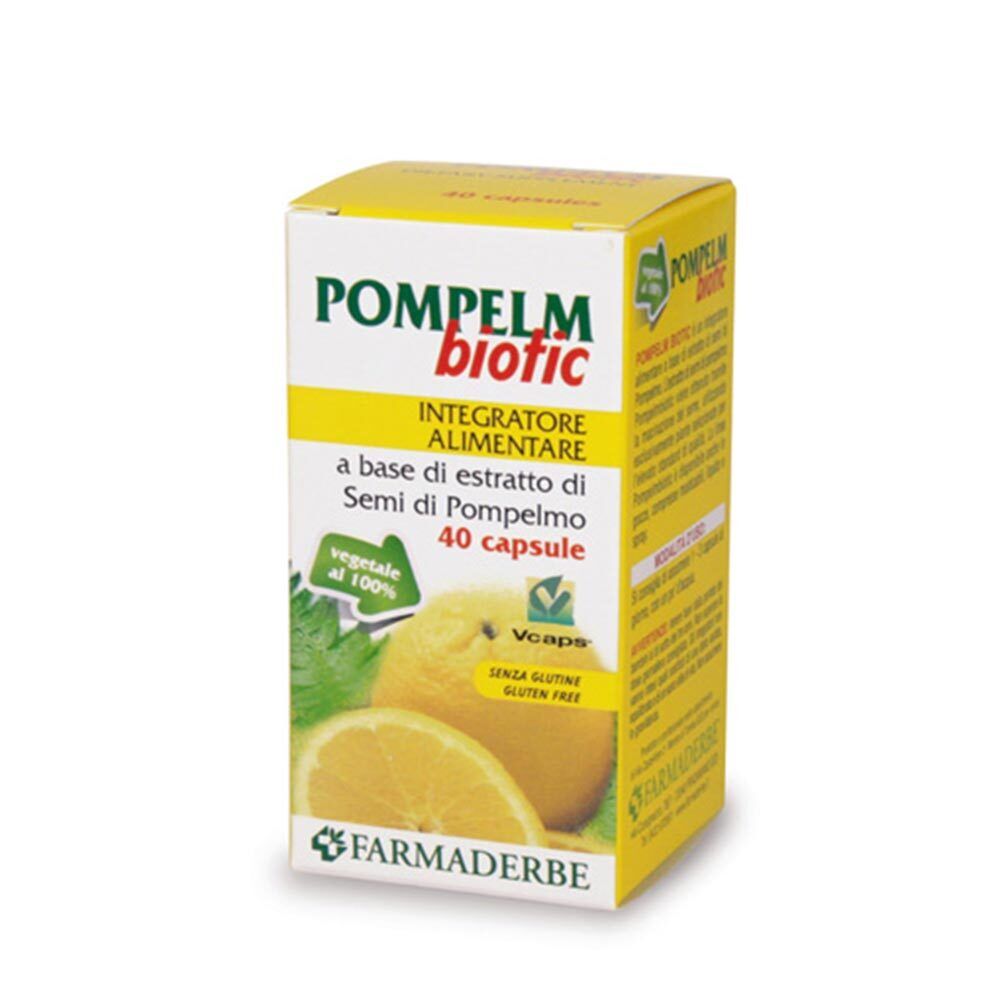 Farmaderbe PompelmBiotic Integratore Alimentare, 40 Capsule
