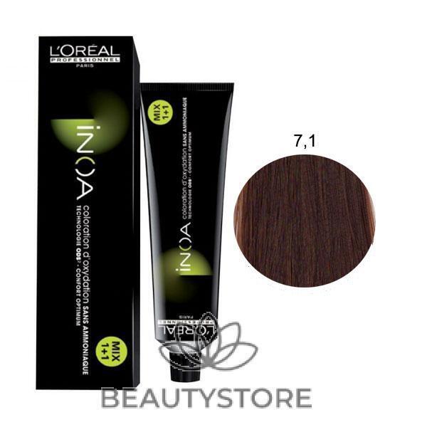 L'OREAL PROFESSIONNEL INOA BIONDO CENERE 7,1