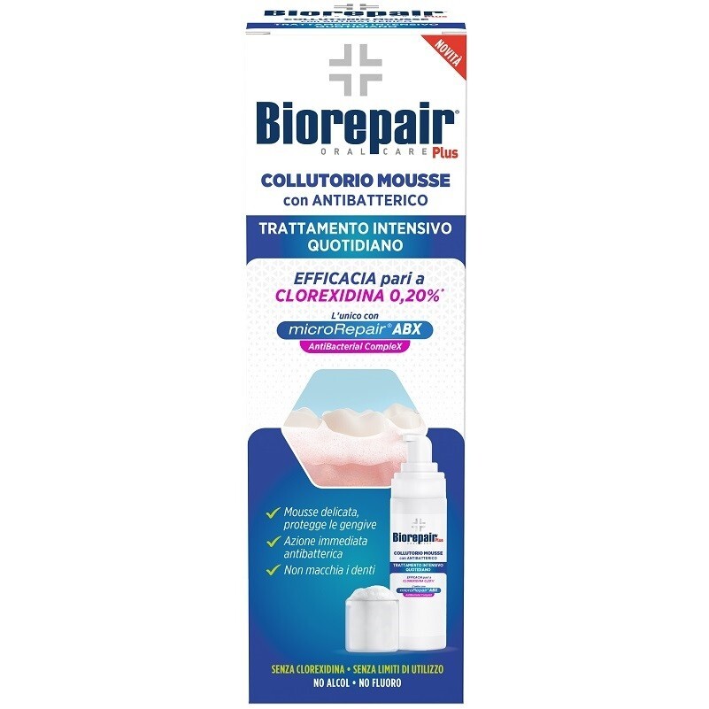 Biorepair Oral Care Plus Collutorio Mousse con Antibatterico 200ml
